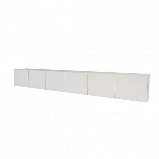 ALTDECOR NÍZKÁ komoda ELIO-W 3x100x40x40 cm – bílá