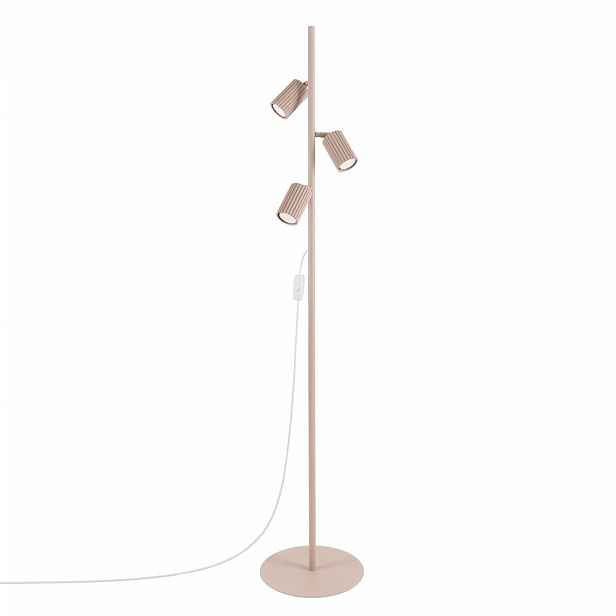Taupe hliníková stojací lampa s ohybatelnou konstrukcí (výška 155 cm) Gleam – Sollux