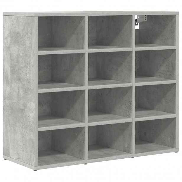 vidaXL Skříň na obuv 77,5 x 30 x 67 cm Kompozitní dřevo Betonově šedá