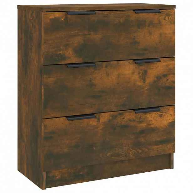 vidaXL Příborník kouřový dub 60 x 30 x 70 cm kompozitní dřevo
