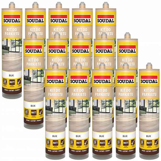 15ks Soudal tmel na parkety Buk 280 ml těsnící hmota