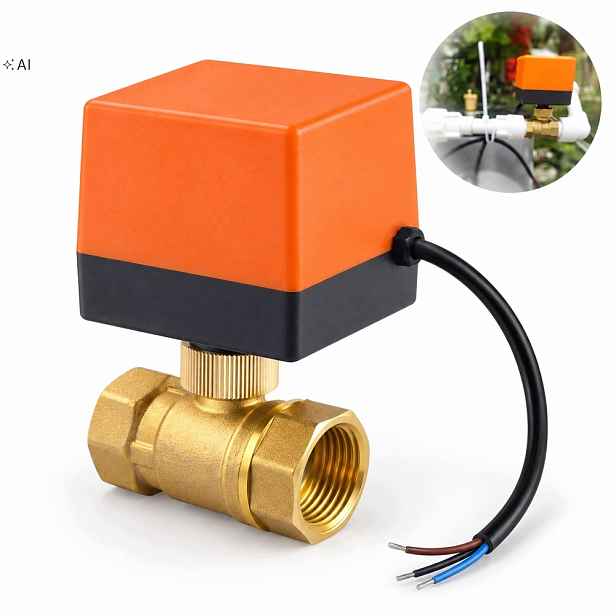 Elektroventil Kulový S Pohonem 3/4" Palce Pohon Ac 220V DN20 Dvoucestný