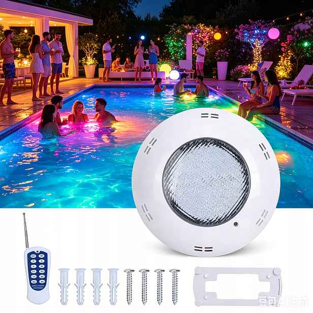 Bazénová lampa Podvodní světla 198LED Rgb 18 W