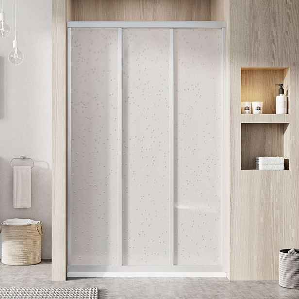 Ravak Supernova - Sprchové dveře trojdílné ASDP3-130, 127-131 cm, satin/Pearl 00VJ0UR211