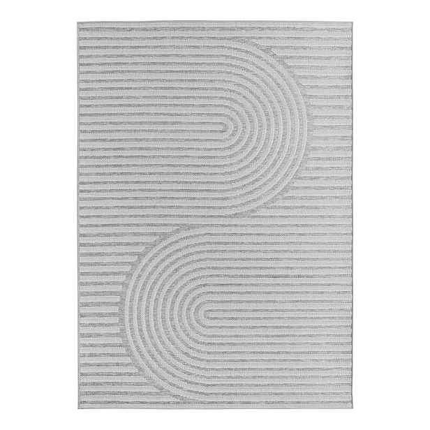 Šedý vnitřní a venkovní koberec 80x150 cm Desert 1301 – Ayyildiz Carpets