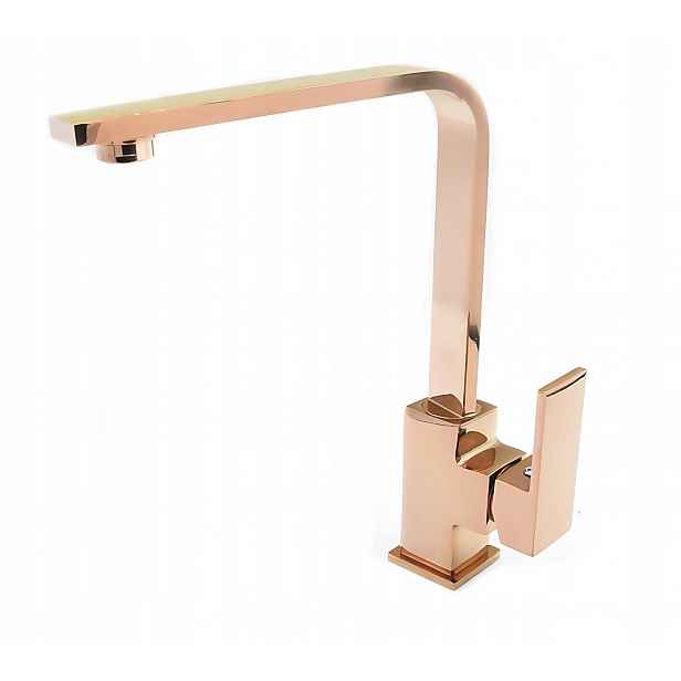 Nook Rose Gold Zlatá Kuchyňská Baterie Dřez Kohoutek