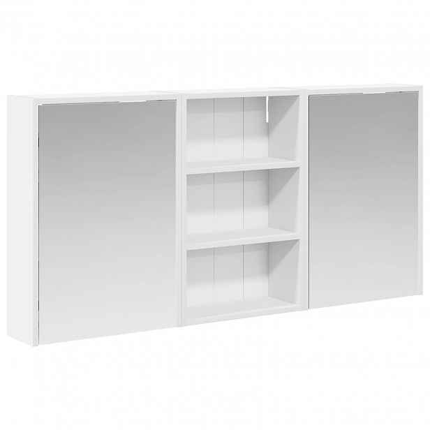 vidaXL Sada koupelnových skříněk 3 ks 126 x 16 x 62,5 cm