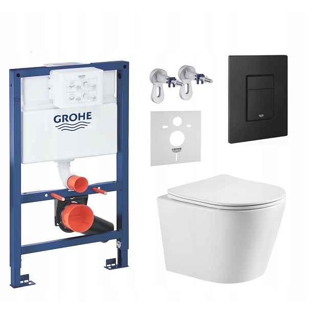 7v1 Wc Podomítkový Set Stelaz Grohe 820 mm Wc Mísa Tornado Tlačítko