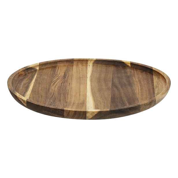 Secret de Gourmet Dekorativní talíř WOODO 30 cm z masivu akáciové dřevo