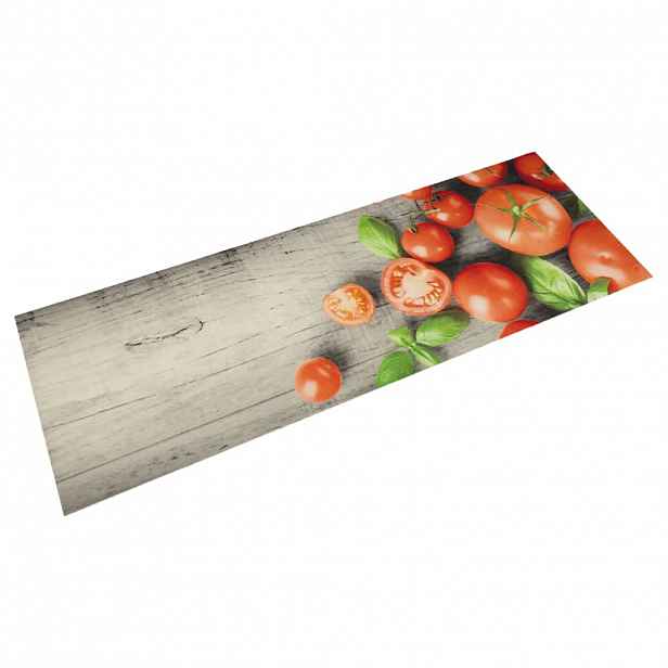 vidaXL Kuchyňský koberec omyvatelný Rajčata 45 x 150 cm samet