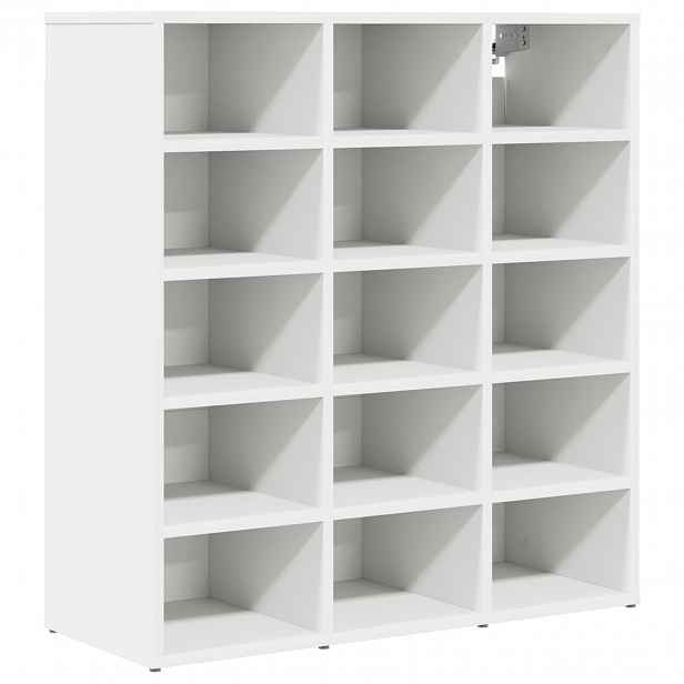 vidaXL Skříň na obuv 77,5 x 30 x 83,5 cm Kompozitní dřevo Bílá