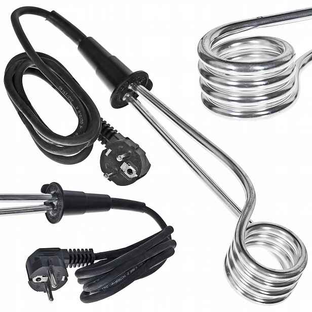 Ponorný Ohřívač Gwarant 2 kW 2000 W Pro Vaření Vody