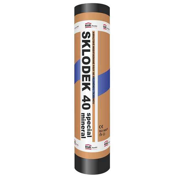 Asfaltový pás hydroizolační SKLODEK 40 SPECIAL MINERAL (7,5 m2/role)