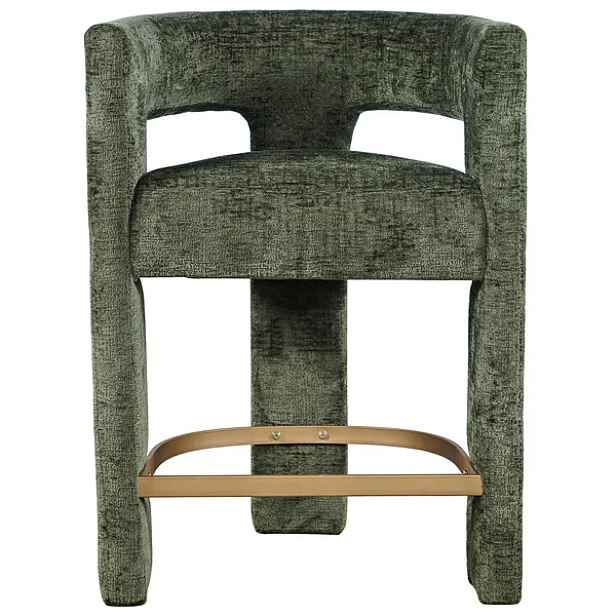 LivinHill Designová barová židle Leith olivová
