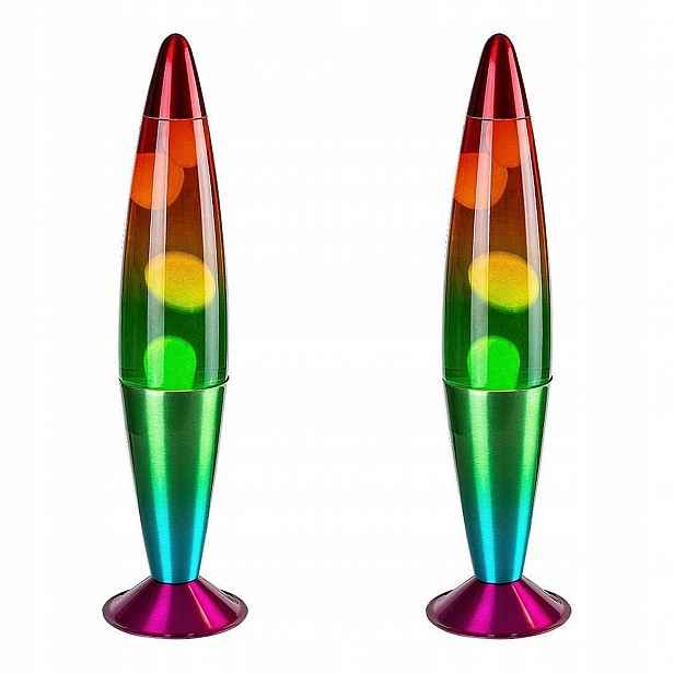 Sada dekorativních stolních lamp Lollipop Rainbow do obývacího pokoje
