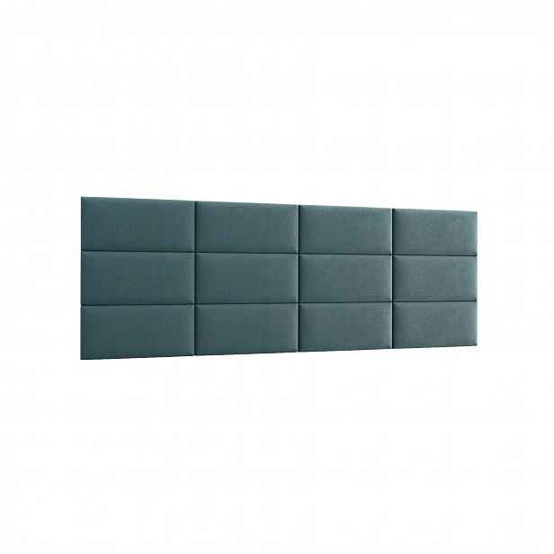 Set čalouněných panelů 240x90 VALERIO - světle modrý