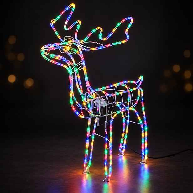 Sob Led Vánoční Svítící Venkovní Velký XXL 120 Barevná Figurka