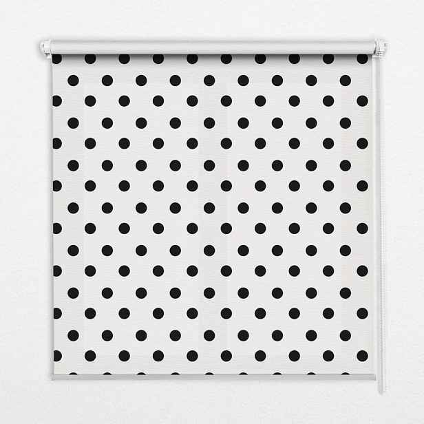 TULUP VNITŘNÍ roleta - okenní roleta - roleta - 100x180 cm - Černé tečky