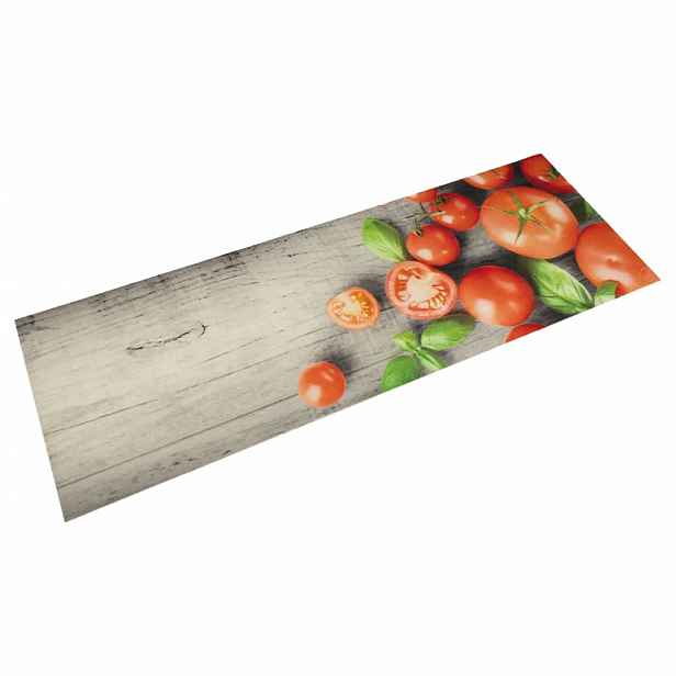 vidaXL Kuchyňský koberec omyvatelný Rajčata 60 x 180 cm samet