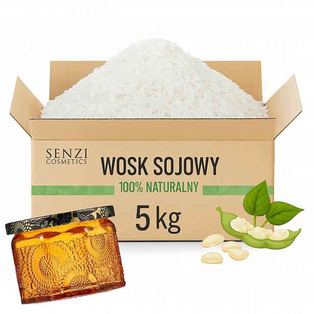 Vosk pro sójové svíčky 5 kg Vločky sklenice na svíčky Roma Amber Bonus