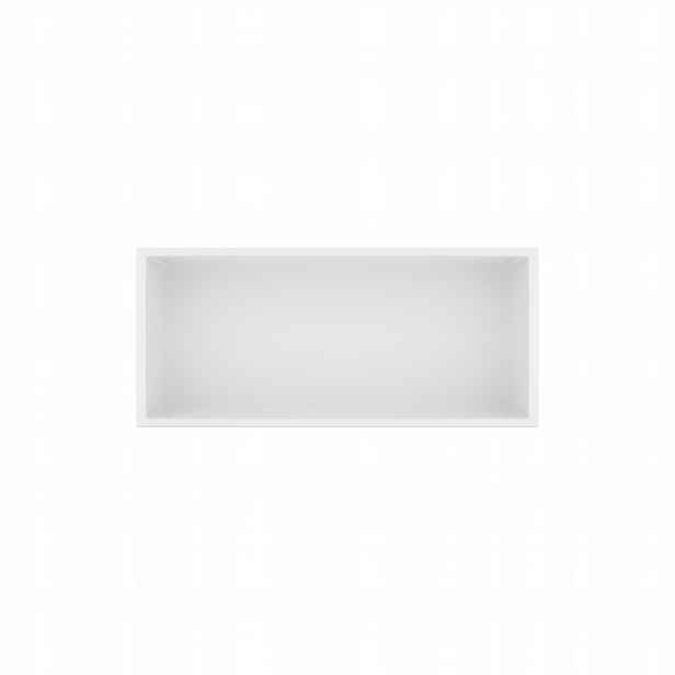 Koupelnová Polička 45x20x10 cm Bílá Nerezová Wall-box One Balneo