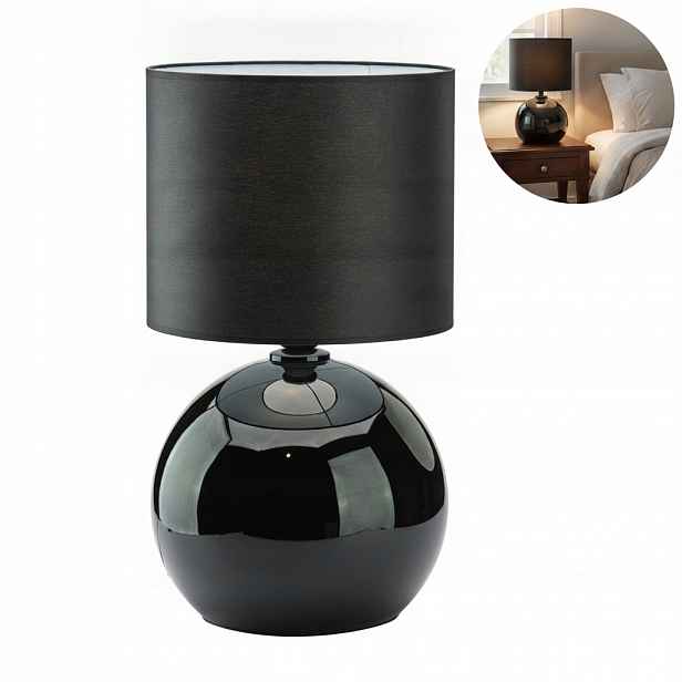 Stolní lampa Černá Skleněná E27 Vyměnitelný zdroj Moderní Tk Lighting