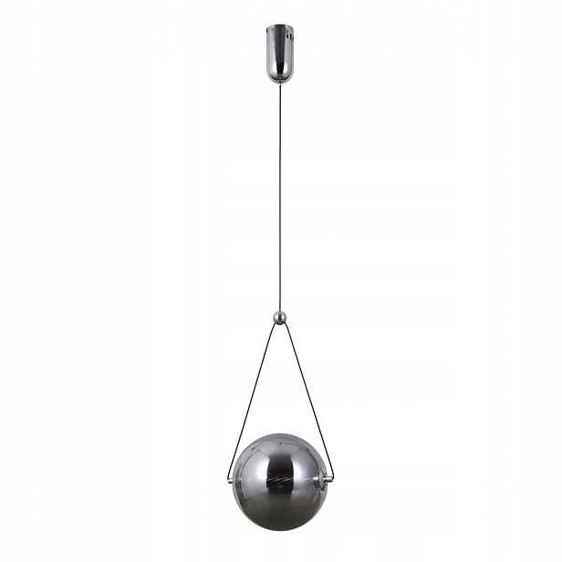 Závěsná Led závěsná lampa Chrom Akryl 9W Teplá Rastia Kancelář Italux
