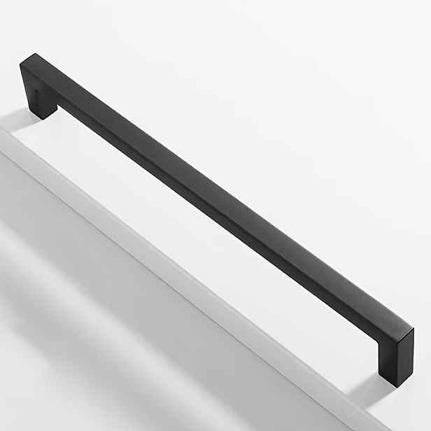 TEMU 2 ks Hliníkové úchytky na skříňky - Moderní minimalistické černé úchytky na zásuvky s leštěným kovovým koncem, odolné pro skříňky, úložné