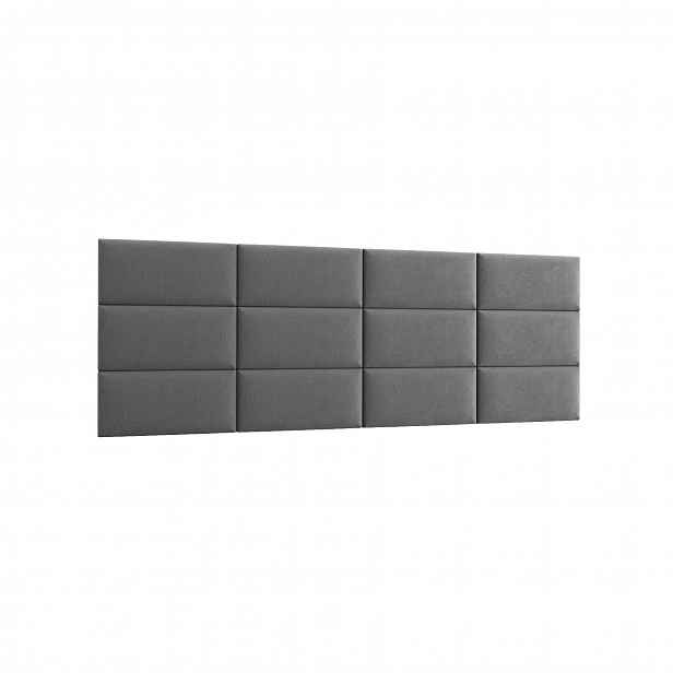 Set čalouněných panelů 240x90 VALERIO - šedý