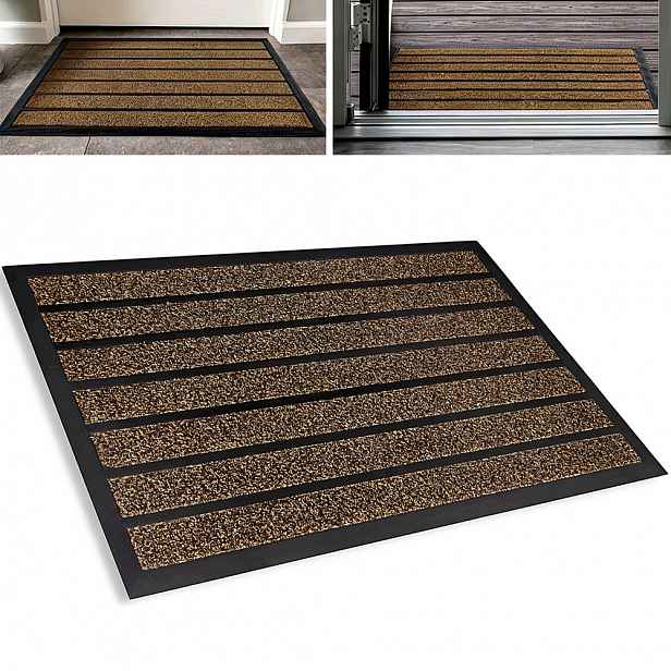 Vnější Stěrač Pod Dveře 60 x 90 Podložka Do Bot Velká Hnědá