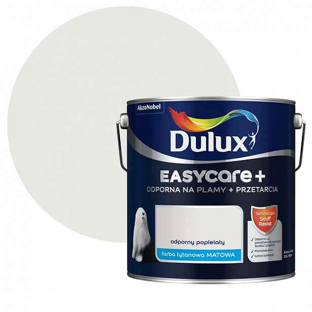 Dulux EasyCare Plus 2,5L Odolný popelavý
