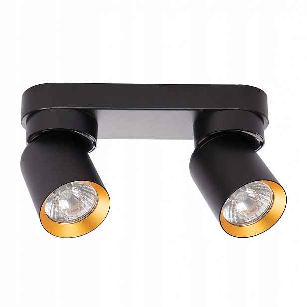 Eko-Light Stropní Svítidlo Andy ML9935 2xGU10 Reflektor Stropní Svítidlo Černý Zlatý