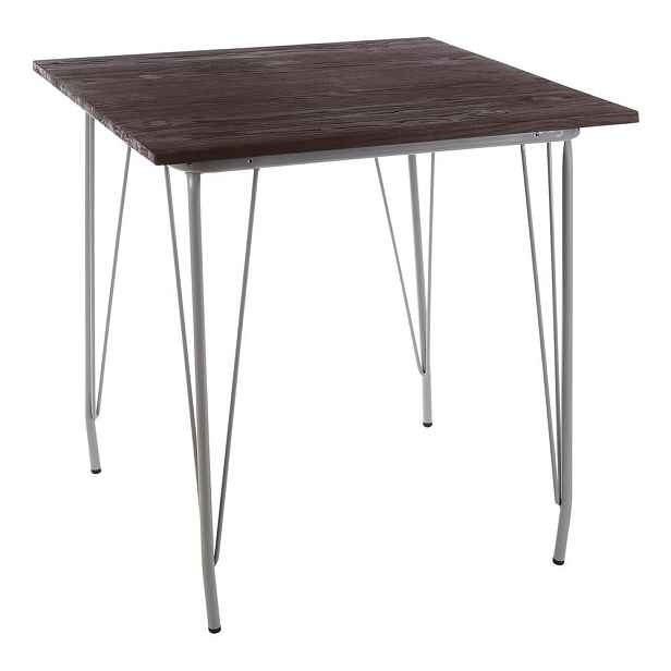 Jídelní stůl z jilmového dřeva ø 80 cm District – Premier Housewares