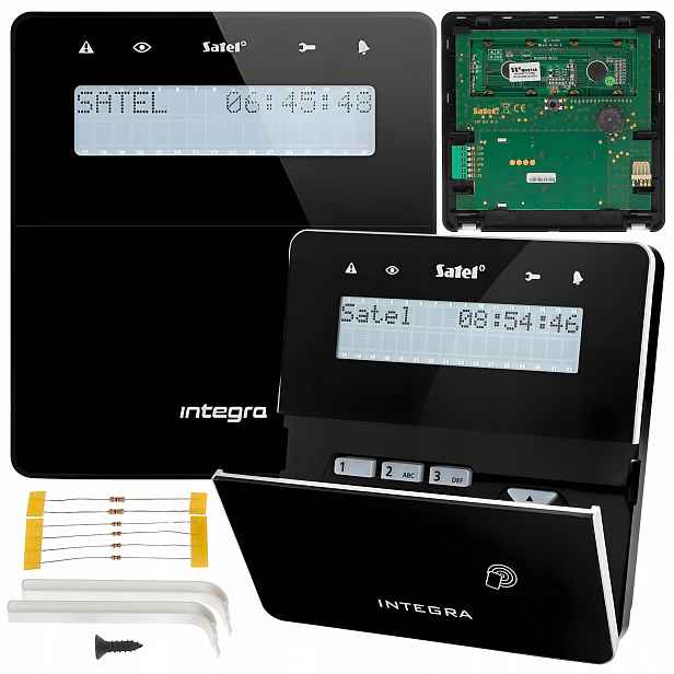 Manipulátor LCD klávesnice Satel Int-klfr-b s Rfid čtečkou Unique 125 kHz