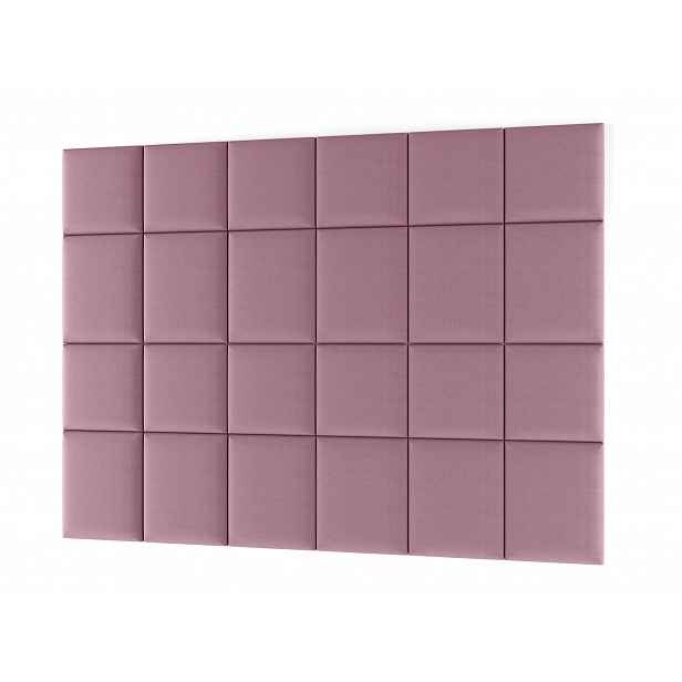 Set čalouněných panelů na zeď 240x180 VALERIO - růžový