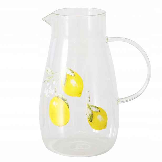 Skleněný Džbán Na Limonádu Motiv Citron Capri 1500 ML 21 X 12 X 17 CM