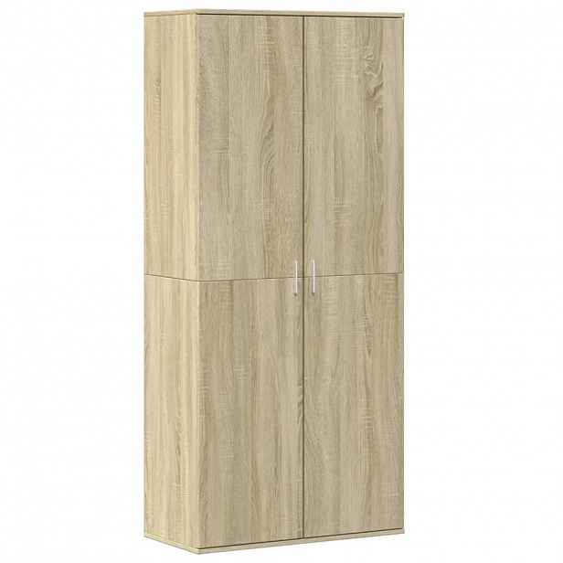 vidaXL Botník dub sonoma 80 x 39 x 178 cm kompozitní dřevo