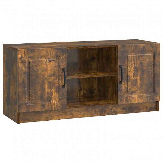 vidaXL Televizní skříň Kouřový dub 102 x 34,5 x 47 cm Kompozitní dřevo