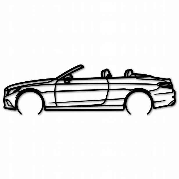 Ažurový Obraz Mercedes C300 Ozdoba Do Obývacího Pokoje Na Zeď Auto Panel 80 cm