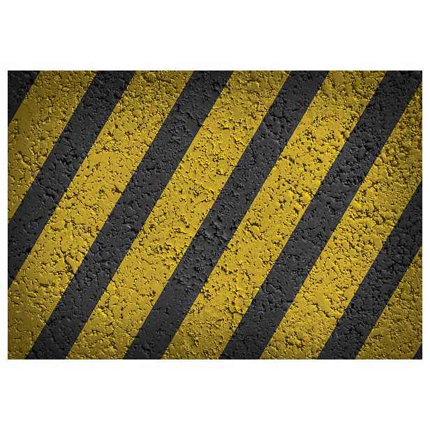 Fototapeta Žluto-černé diagonální pruhy abstrakce industriální 400x280 lepidlo