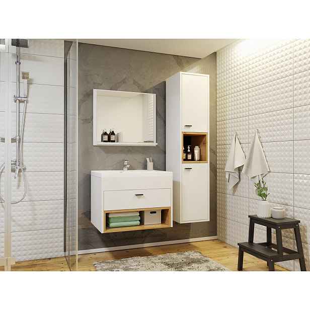 Koupelnový nábytek Lier A, bílá/artisan