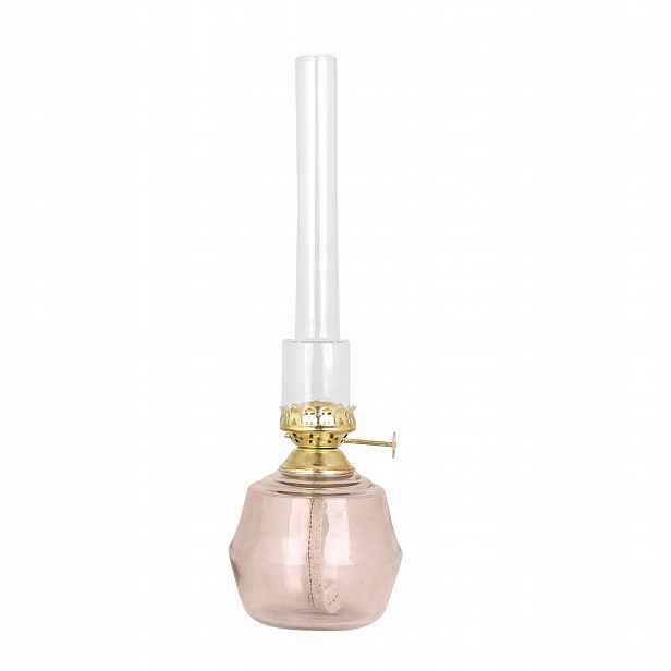 Petrolejová Lampa Mike, růžová, výška 30 cm