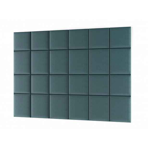 Set čalouněných panelů na zeď 240x180 VALERIO - světle modrý