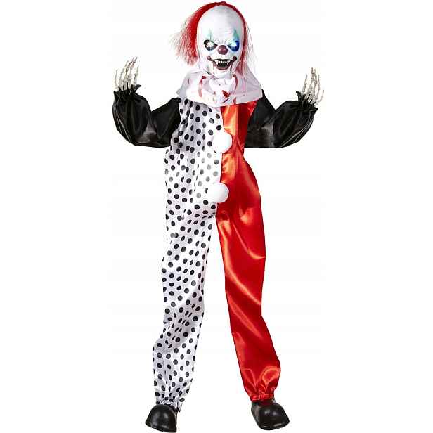 Strašidelný klaun Halloweenská dekorace Dárek Dekorace domu Figurka hororu