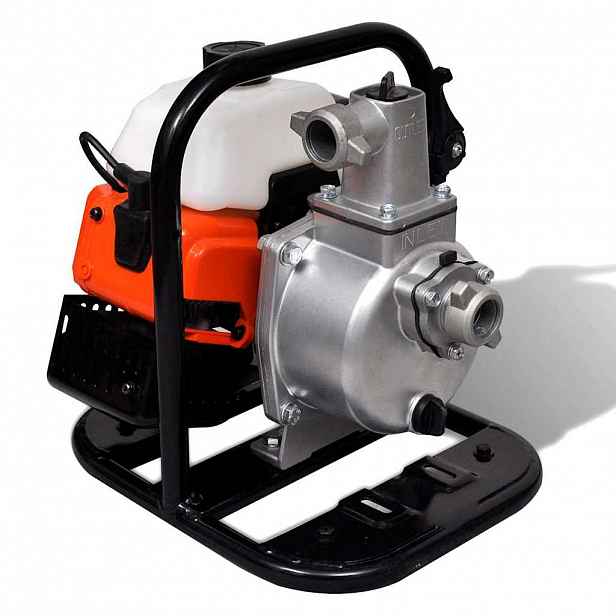 vidaXL Benzínové vodní čerpadlo 2taktní 1,2 kW 0,95 l
