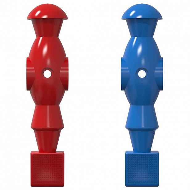vidaXL Hráči fotbálku 22 ks Modrá a červená 2,4 x 2,1 x 9,7 cm PP