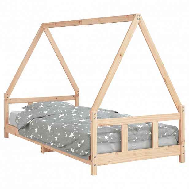 vidaXL Dětská postel 90 x 200 cm masivní borové dřevo