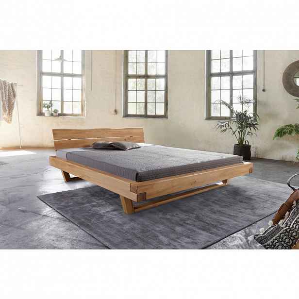 Livetastic TRÁMOVÁ POSTEL, 180/200 cm, divoký dub
