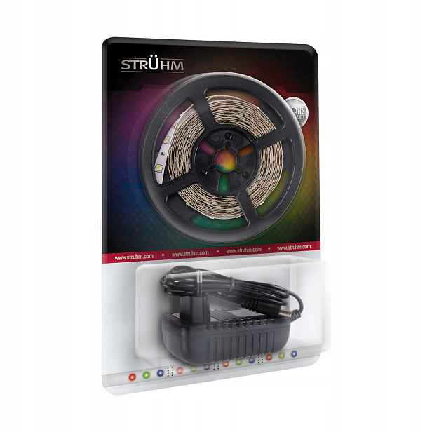 Led pásek Late 5 m 150 Rgb Blister barva bílá 36 W Struhm