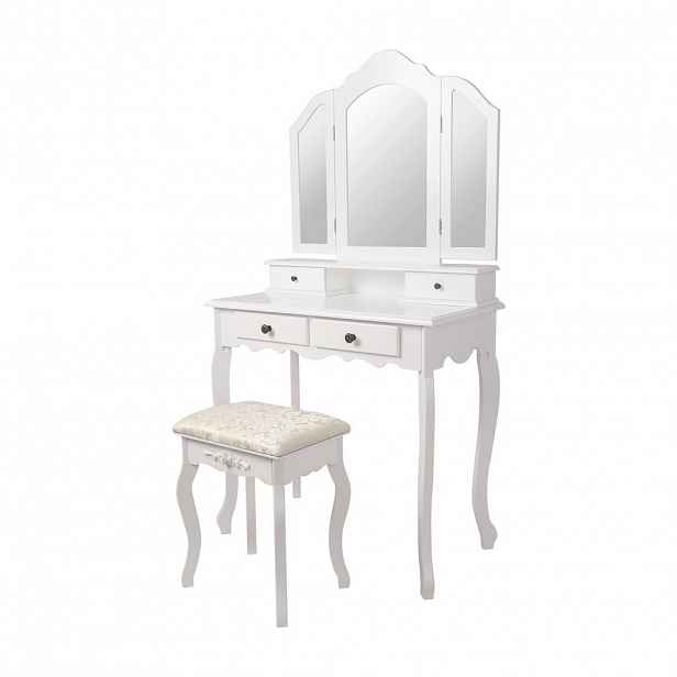 ML-DESIGN TOALETNÍ STOLEK obdélníkový bílý 75/140/40 cm